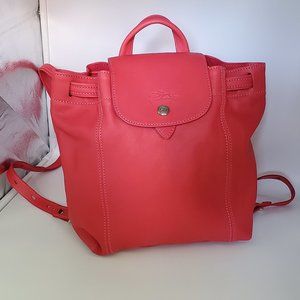 Longchamp Le Pliage Mini Cuir Leather Backpack